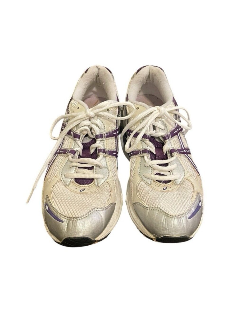 ASICS Womens Running Shoes Size 9 White Gray Purple - Picture 4 of 16